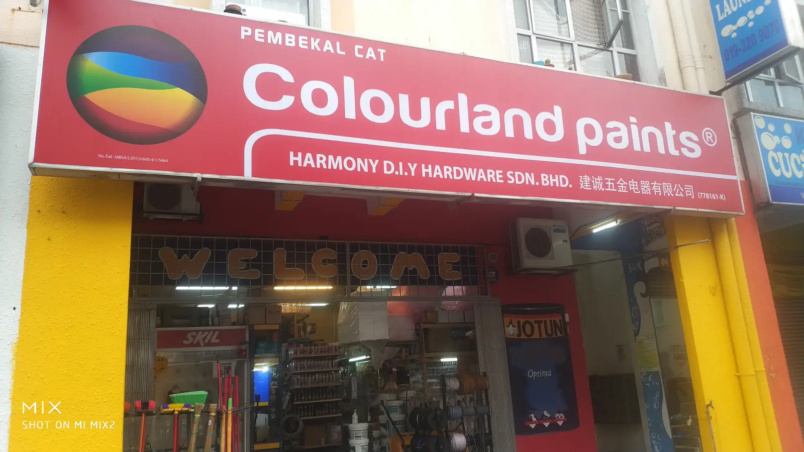 Shopfront of Harmony DIY Hardware Sdn Bhd in Shah Alam