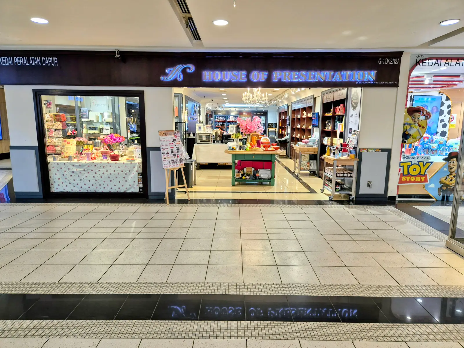 Shopfront of House of Presentation Bangsar Village in Kuala Lumpur