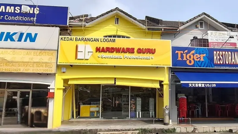 Shopfront of Hardware Guru USJ Branch