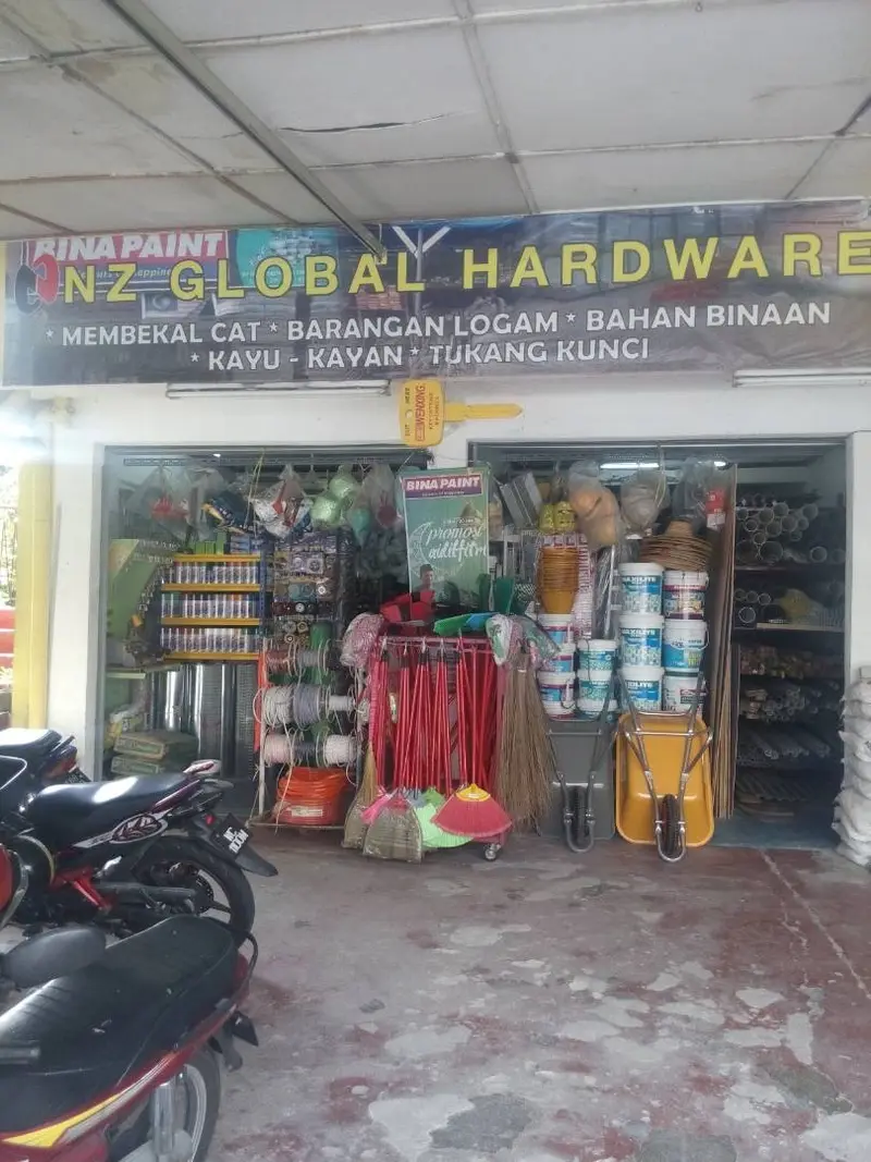 Shopfront of NZ GLOBAL HARDWARE (bumiputera)